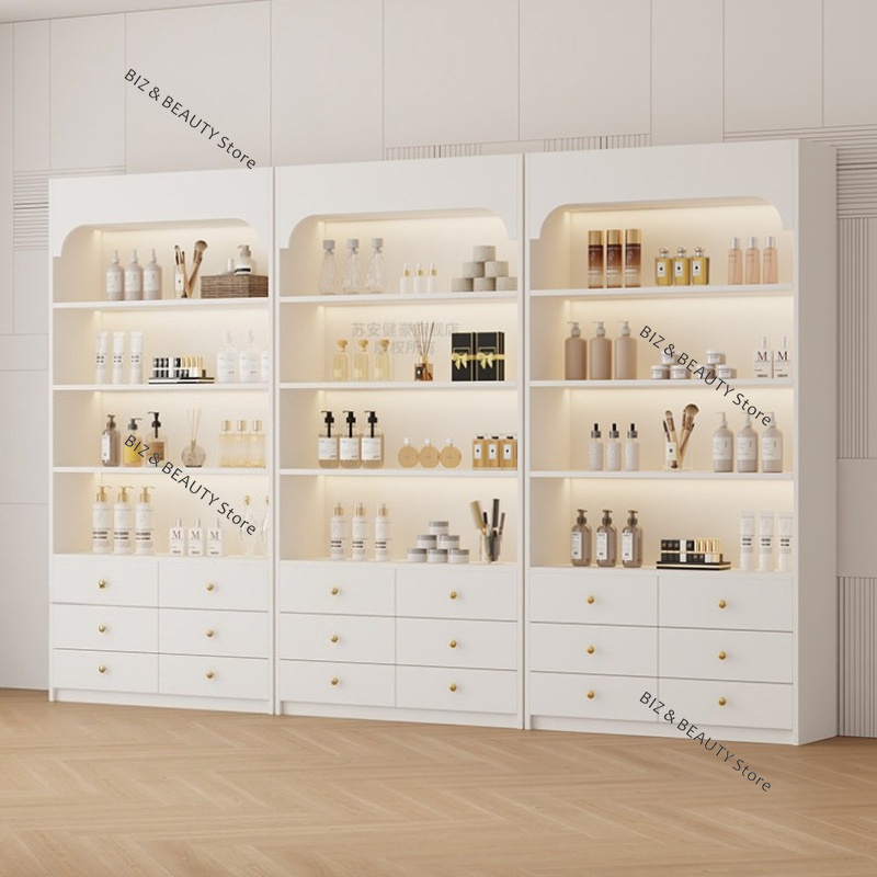 Cream Style Beauty Salon Displ - đánh giá và giá Luxury Skincare Shop