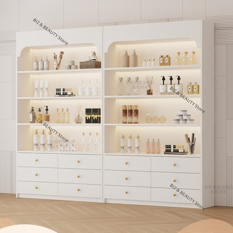 Cream Style Beauty Salon Displ - đánh giá và giá Luxury Skincare Shop