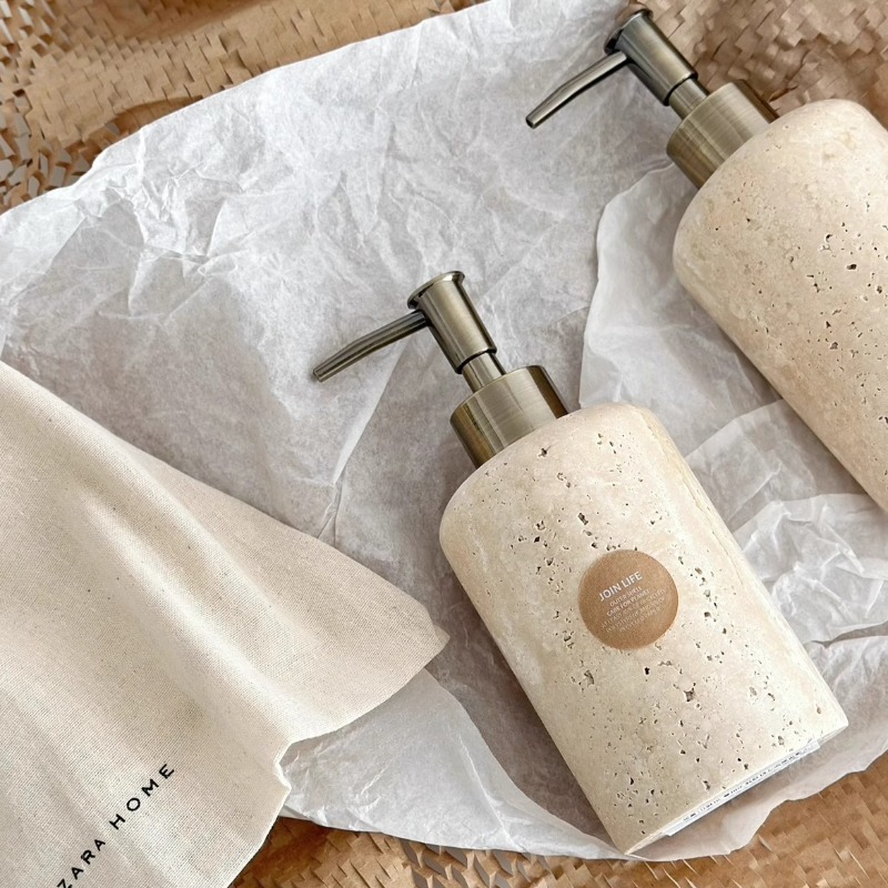 Natural Stone Lotion Dispenser - đánh giá và giá Luxury Natural Skincare